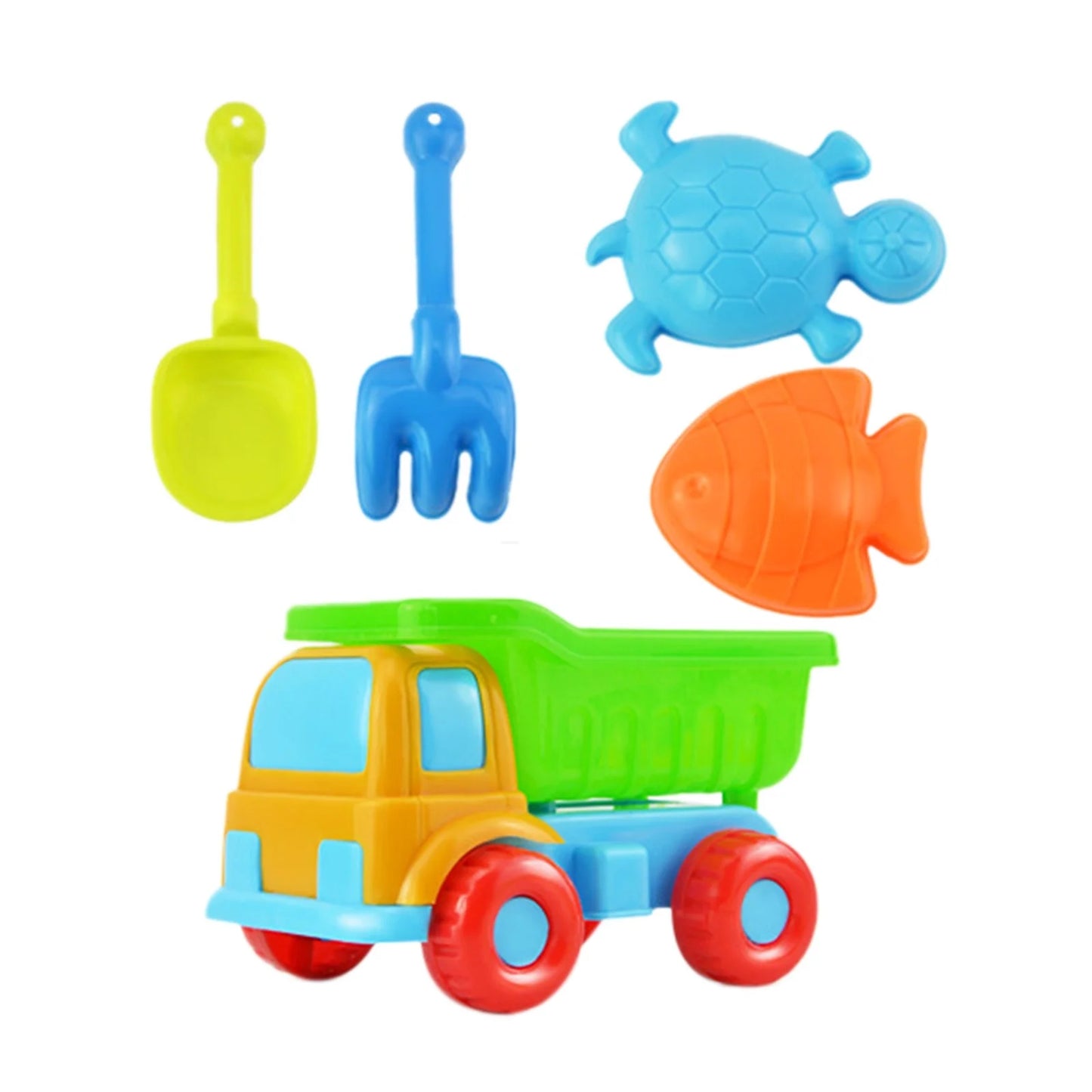 Beach Toys for Kids,5 Piece Beach Toy Sand Set Sand Play Sandpit Toy Summer Outdoor Toy