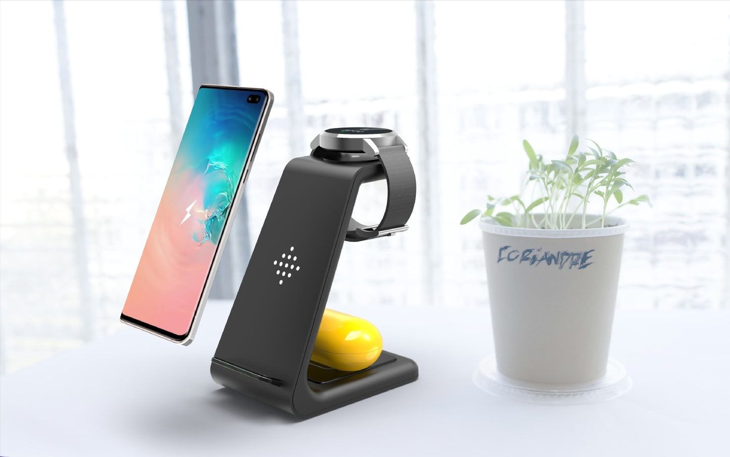 3-in-1 Wireless Charging Station for Apple & Samsung Devices