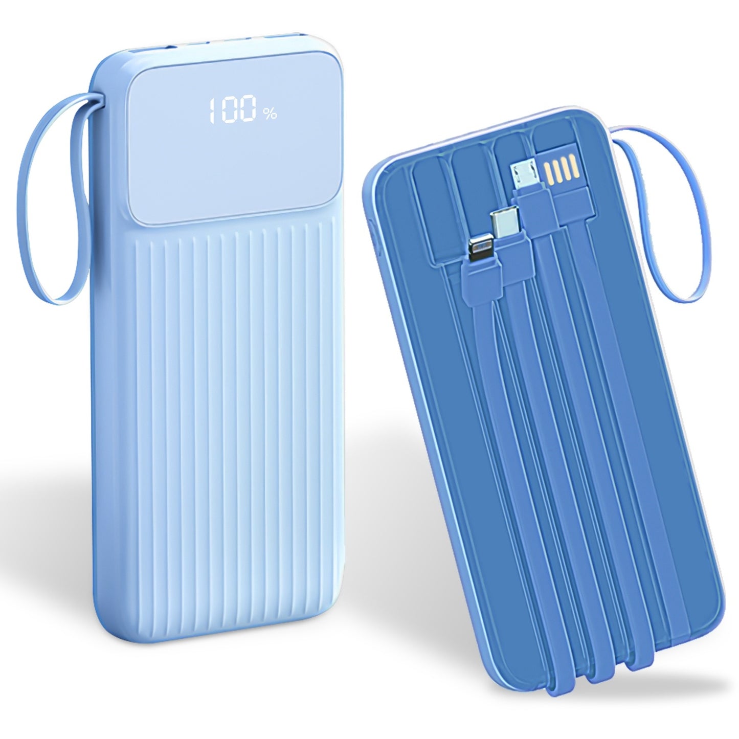 All-in-One 20000mAh Power Bank with Built-in Cables & 22.5W Fast Charging