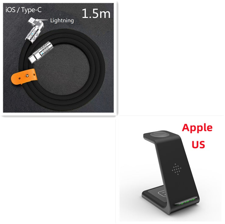 3-in-1 Wireless Charging Station for Apple & Samsung Devices