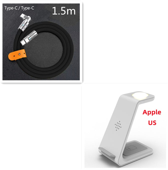 3-in-1 Wireless Charging Station for Apple & Samsung Devices
