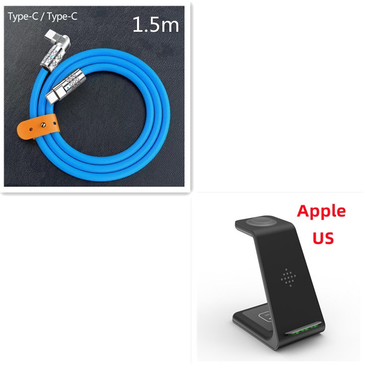 3-in-1 Wireless Charging Station for Apple & Samsung Devices