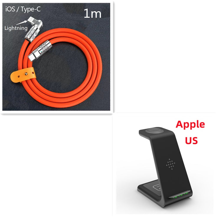 3-in-1 Wireless Charging Station for Apple & Samsung Devices