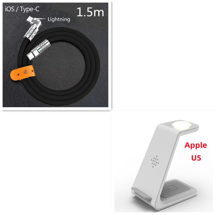 3-in-1 Wireless Charging Station for Apple & Samsung Devices