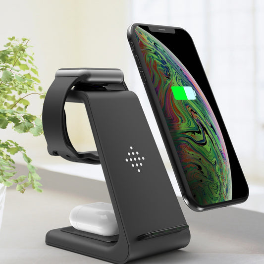 3-in-1 Wireless Charging Station for Apple & Samsung Devices