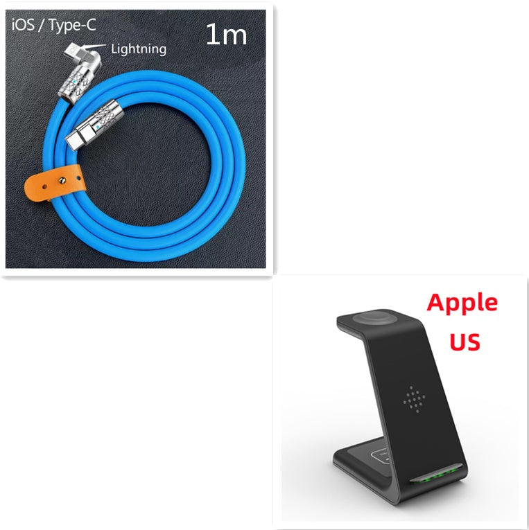 3-in-1 Wireless Charging Station for Apple & Samsung Devices