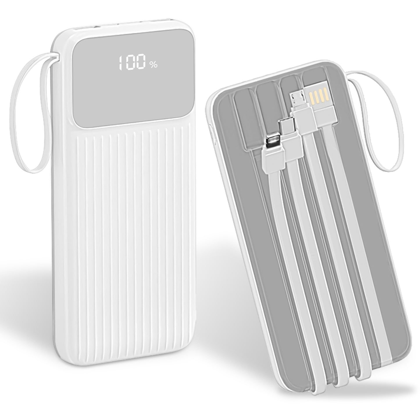 All-in-One 20000mAh Power Bank with Built-in Cables & 22.5W Fast Charging