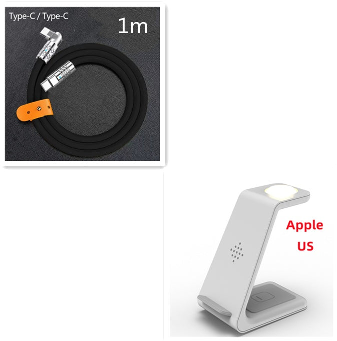 3-in-1 Wireless Charging Station for Apple & Samsung Devices