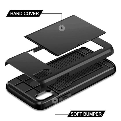 Armor Defender Wallet Case for [Your Phone Model] with Hidden Card Holder
