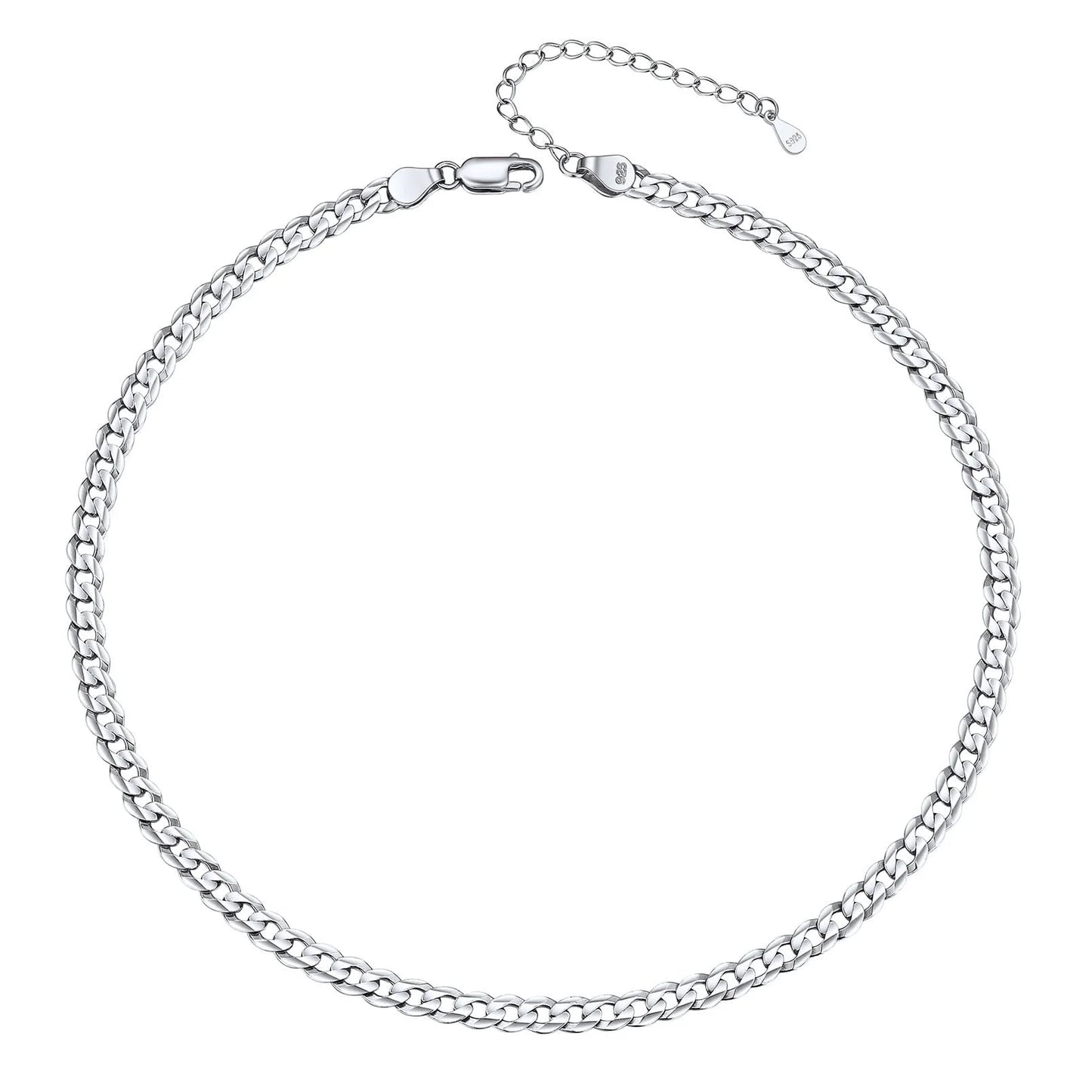 14K Gold Plated Italian 5MM Cut Figaro Necklace for Women Men, 925 Silver, Classic Style, Daily Wear, Valentine'S Day Birthday Party Gift (With Gift Box)