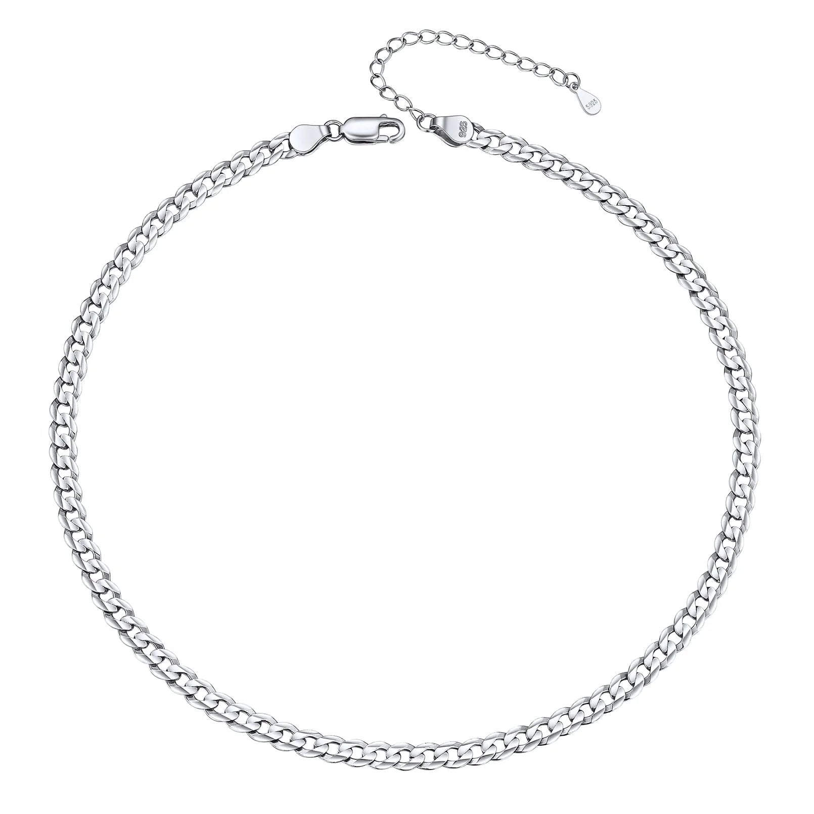 14K Gold Plated Italian 5MM Cut Figaro Necklace for Women Men, 925 Silver, Classic Style, Daily Wear, Valentine'S Day Birthday Party Gift (With Gift Box)