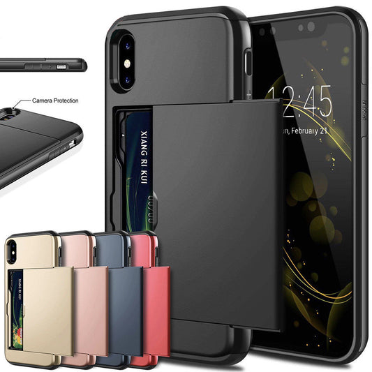 Armor Defender Wallet Case for [Your Phone Model] with Hidden Card Holder
