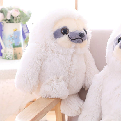 Cute Sloth Stuffed Animal Toy,Small Plush Sloth Tedy Bear Stuffed Animal Toys for Kids Birthday Gift Baby Doll (Ivory,15.7 Inches)
