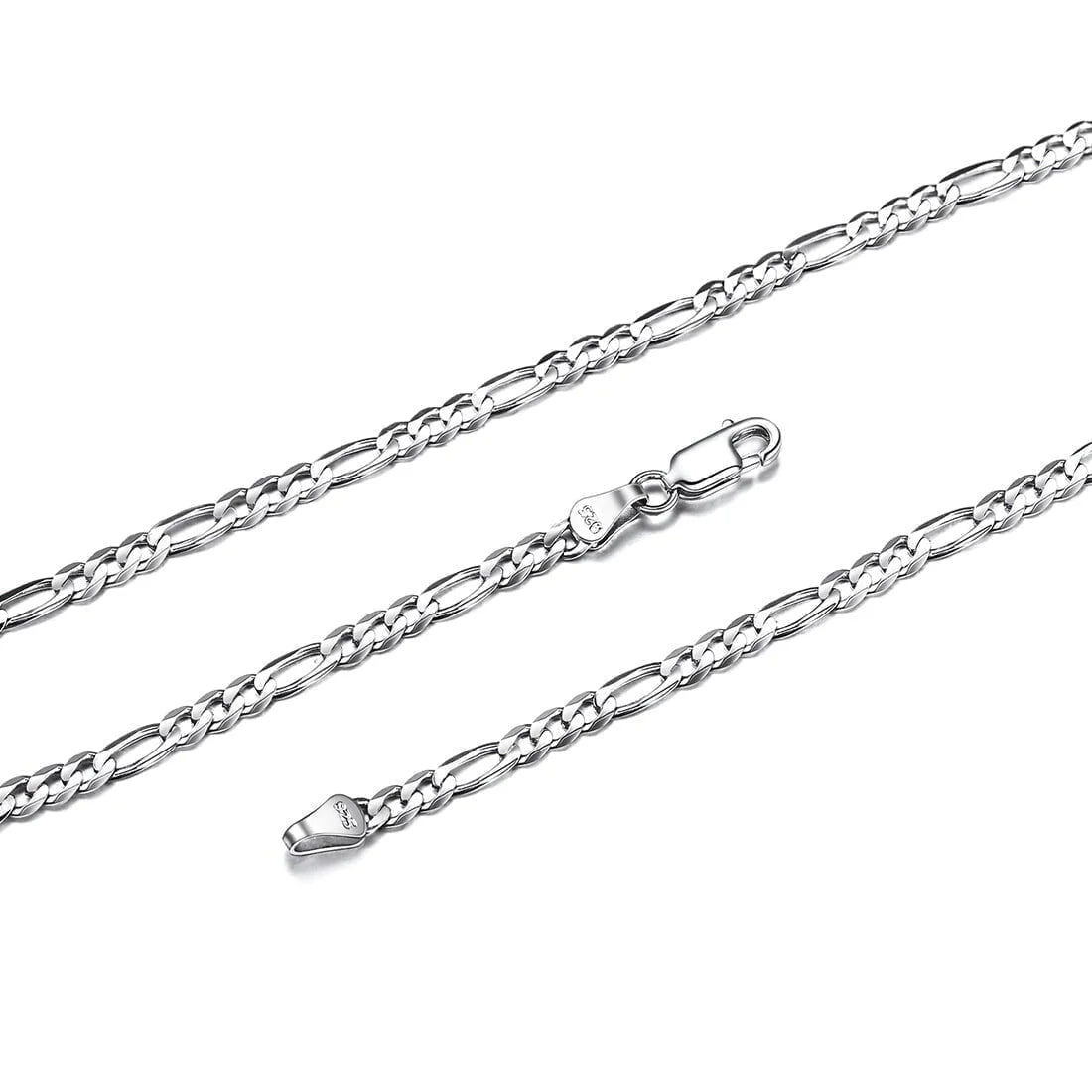 14K Gold Plated Italian 5MM Cut Figaro Necklace for Women Men, 925 Silver, Classic Style, Daily Wear, Valentine'S Day Birthday Party Gift (With Gift Box)