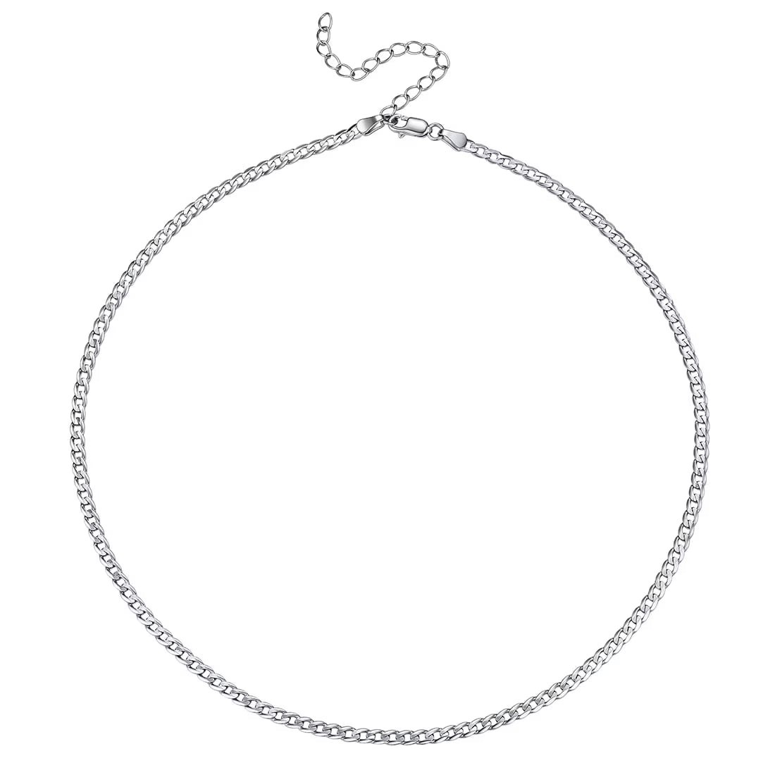14K Gold Plated Italian 5MM Cut Figaro Necklace for Women Men, 925 Silver, Classic Style, Daily Wear, Valentine'S Day Birthday Party Gift (With Gift Box)