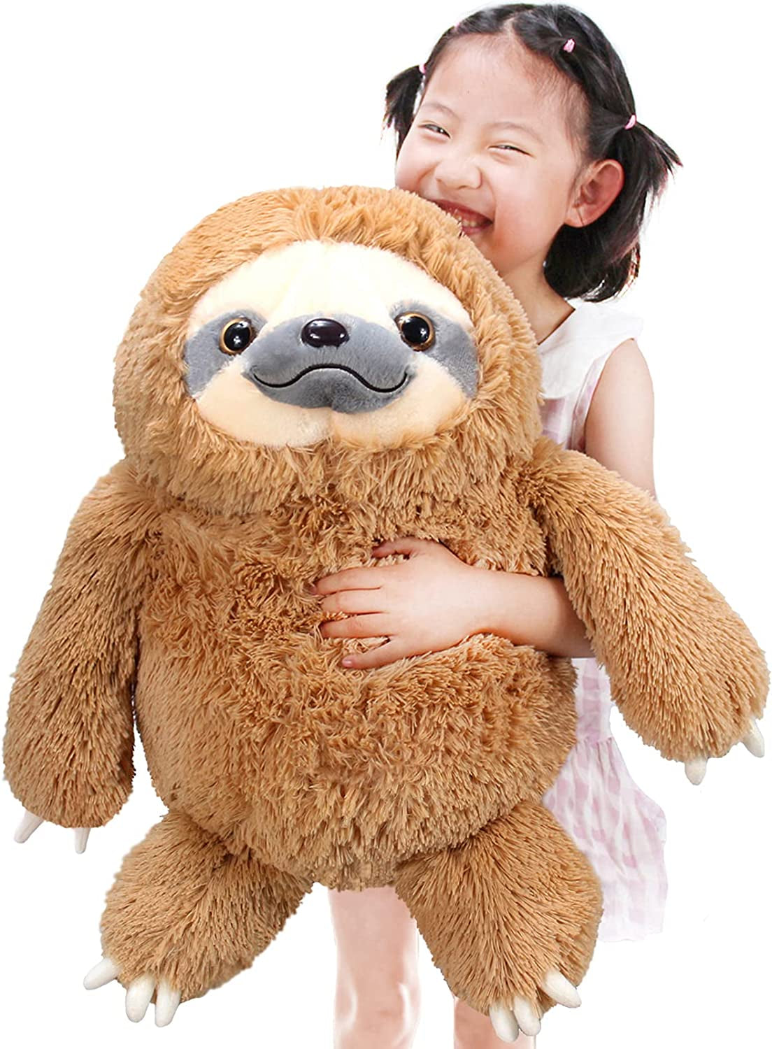 Cute Sloth Stuffed Animal Toy,Small Plush Sloth Tedy Bear Stuffed Animal Toys for Kids Birthday Gift Baby Doll (Ivory,15.7 Inches)