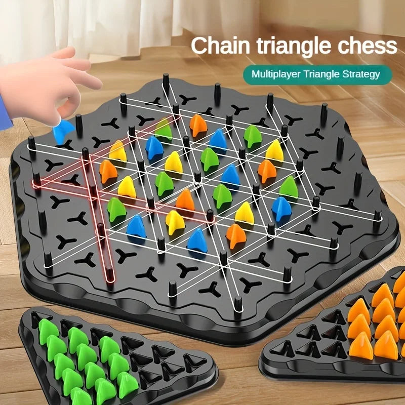 Triangle Chess Games, Triangle Board Games, Triangle Rubber Band Games Parent-Child Interactive Games, Family Games