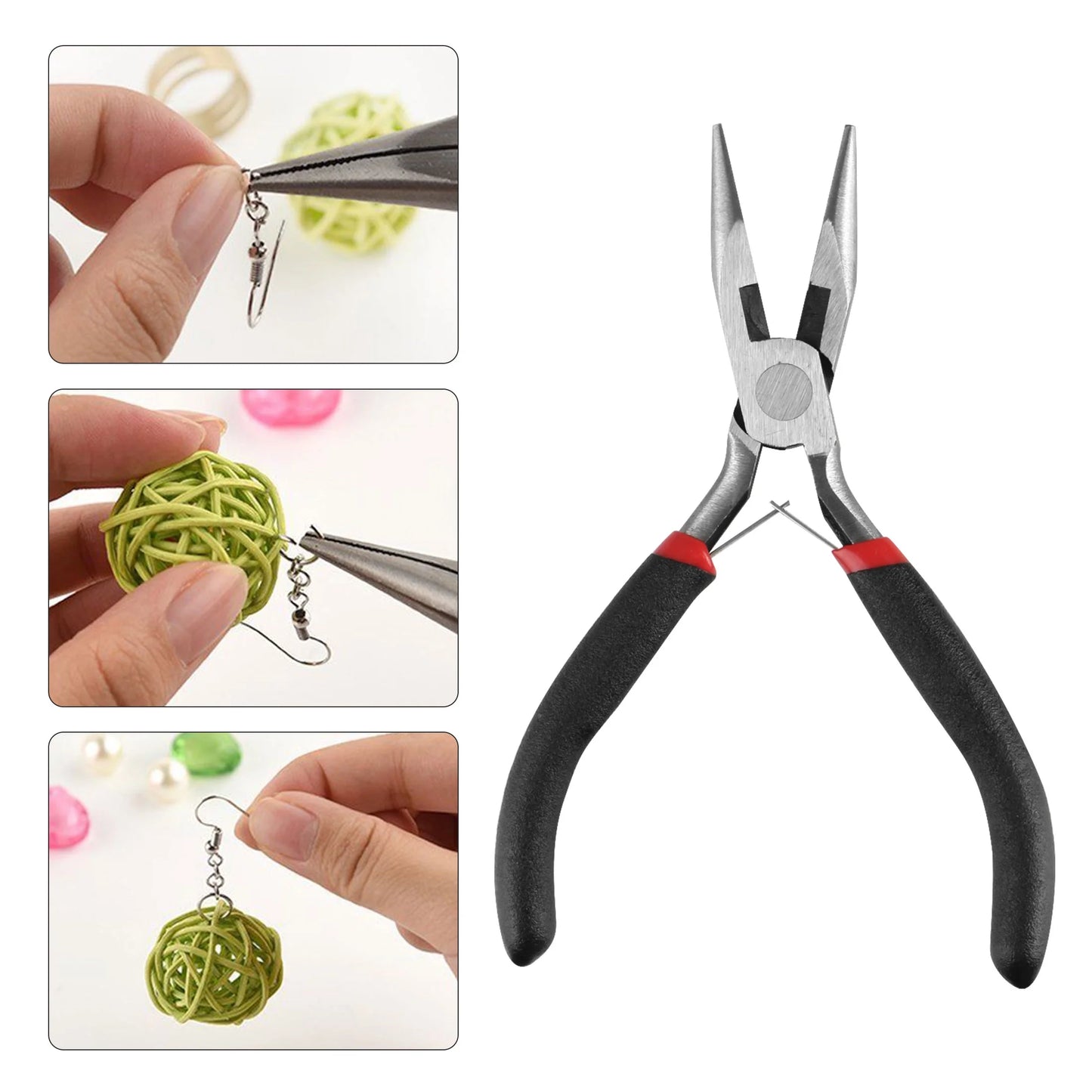 Jewelry Making Supplies Kit, Crafting Earring Ring Jewelry Making Repair Tools Kit