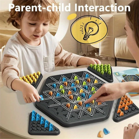 Triangle Chess Games, Triangle Board Games, Triangle Rubber Band Games Parent-Child Interactive Games, Family Games