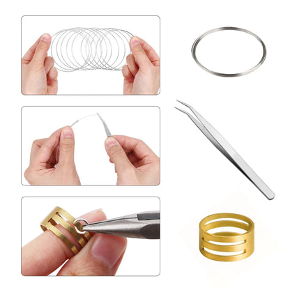 Jewelry Making Supplies Kit, Crafting Earring Ring Jewelry Making Repair Tools Kit